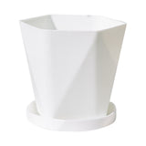 JWDX Flower Pots Clearance, Gardening Suppliesbalcony Household Plastic Flower Pot Resin Nordic Thicken Large Flower Pot, Suitable for Indoor and Outdoor Green Plant Planting White Z1-White