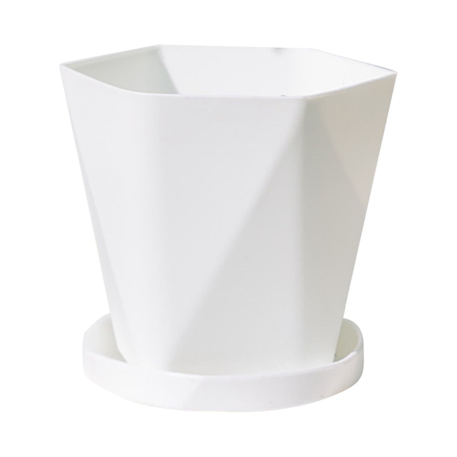 JWDX Flower Pots Clearance, Gardening Suppliesbalcony Household Plastic Flower Pot Resin Nordic Thicken Large Flower Pot, Suitable for Indoor and Outdoor Green Plant Planting White Z1-White