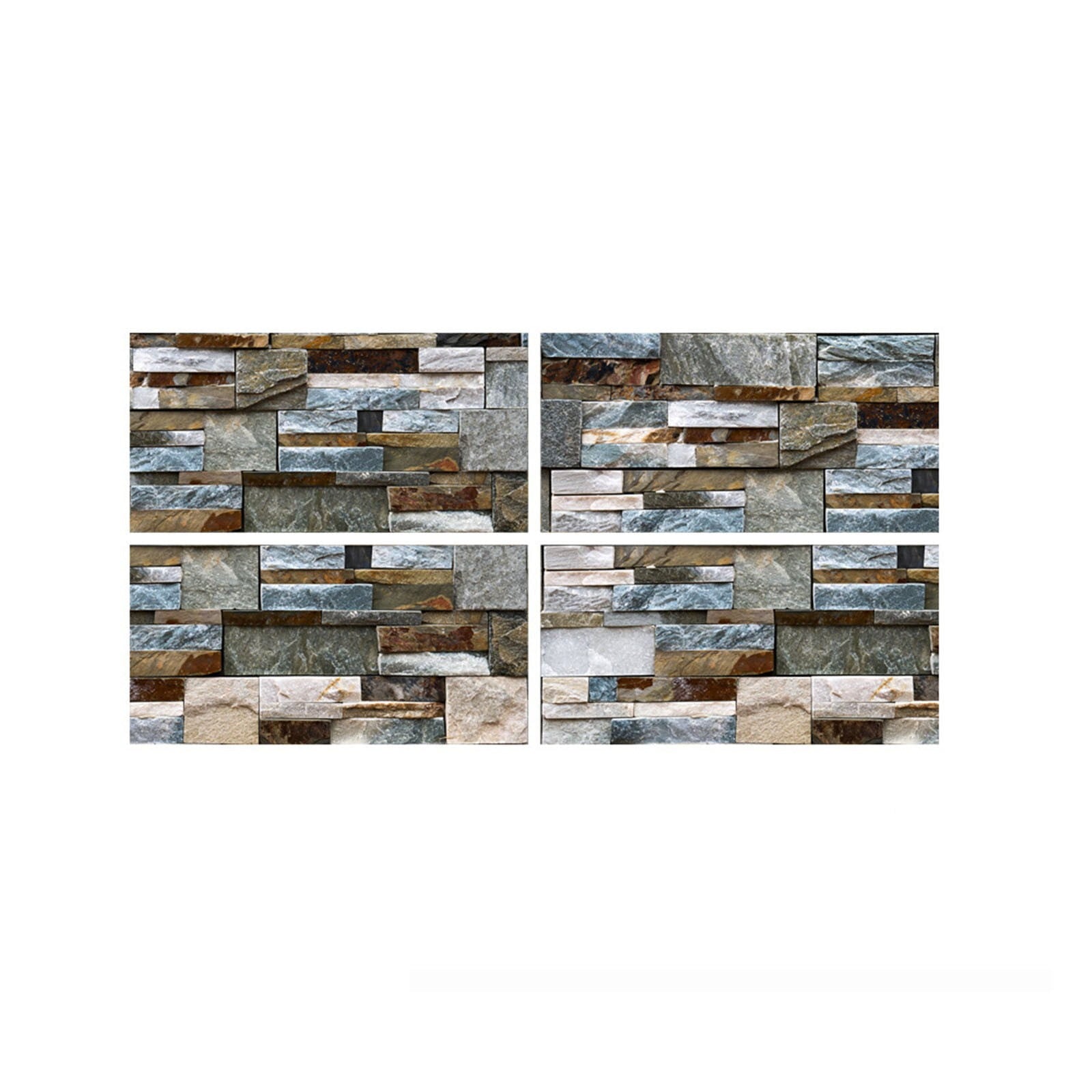 Clearance! JWDX Wall Sticker, Wall Stickers Promotion, Mosaics Wall Tile Stickers Peel and Stick Backsplash Self Adhesive Decals Vinyl Home Decor Diy Splashbacks 4Pc White