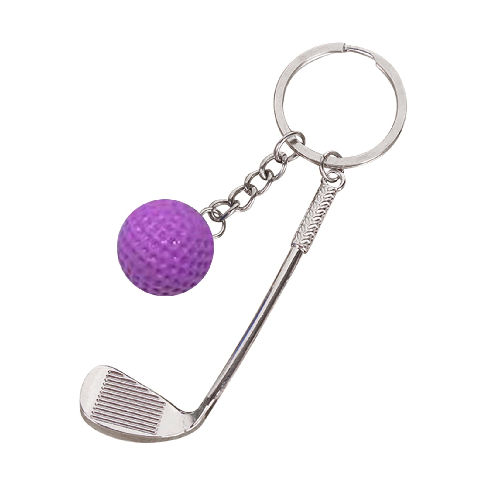 Clearance! JWDX Pendant, Hangs Promotion, Simulation Golf Keychain Bag Pendant Sports Supplies Ball Keychain Purple