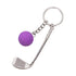 Clearance! JWDX Pendant, Hangs Promotion, Simulation Golf Keychain Bag Pendant Sports Supplies Ball Keychain Purple