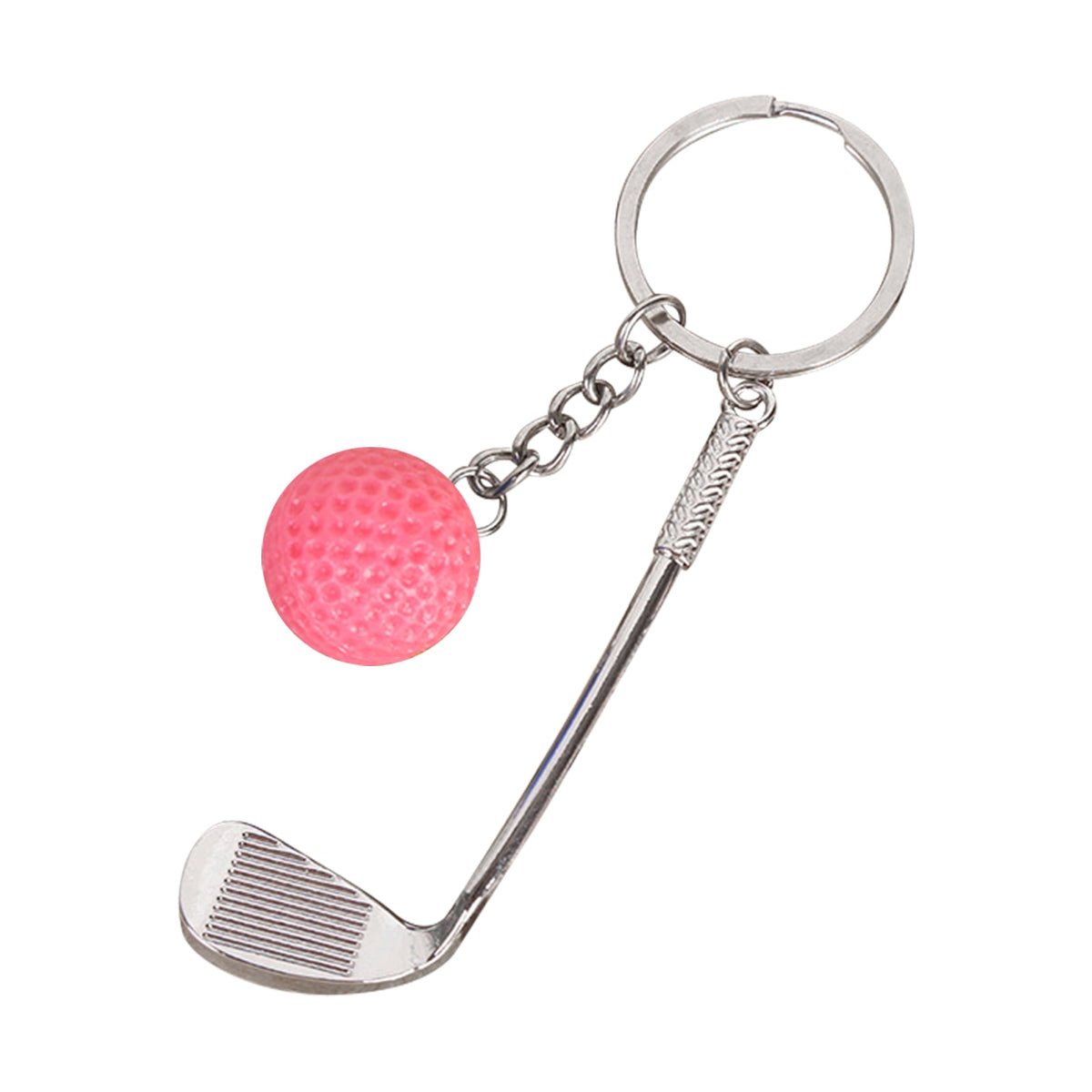 Clearance! JWDX Pendant, Hangs Promotion, Simulation Golf Keychain Bag Pendant Sports Supplies Ball Keychain Red