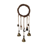 Clearance! JWDX Wind Chimes, Wind Chimes Promotion, Witch Protection Bell Witch Bell Protection Door Handle Pendant Rattan Wind Chime Witch Pray Crystal Wind Chime Family Room Decoration E