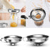 Walbest Stainless Steel Canning Funnel Lightweight Wide Mouth Jar Funnel With Handle for Wide and Regular Mouth Jars Food Grade Metal Jam Kitchen Tool S(4.13" x 1.97")