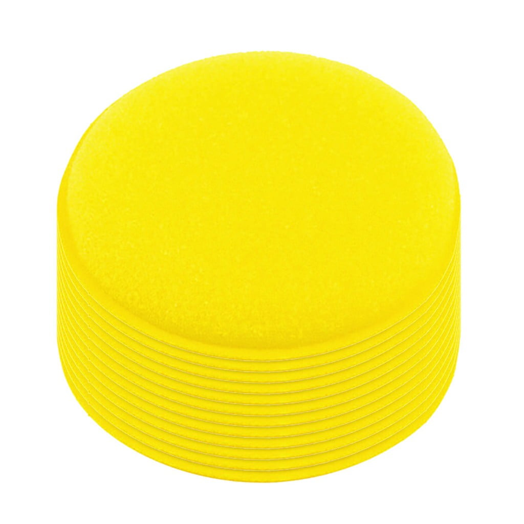 JWDX Cleaning Brush Clearance! Sponge Pad Wax Household for Car Cleaning Polishing Polishing Kit Car Applicator Cleaning Supplies, Cleaning Brush Promotion Include 12X Car Washing Sponge Yellow