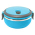 JWDX Storage Containers Clearance! Stainless Steel Round 1 Layer Insulated Food Thermal Containers Lunch Box Case, Storage Container Promotion Include 1Pc Round Lunch Box Sky Blue