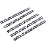 JWDX Tableware Clearance! Chopsticks 5 Pair Metal Reusable Korean Chinese Stainless Steel Sticks, Stainless Steel Bowl Promotion Include 5X Chopsticks (Pair) Grey