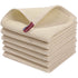 JWDX Wipes Clearance! Cotton Brown Kitchen Dish Cloths Weave Ultra Soft Absorbent Dish Towels Quick Drying Dish Rags 12X12Inches 5Pc, Household Cleaning Cloth Promotion Include 5X Rag Towel Beige
