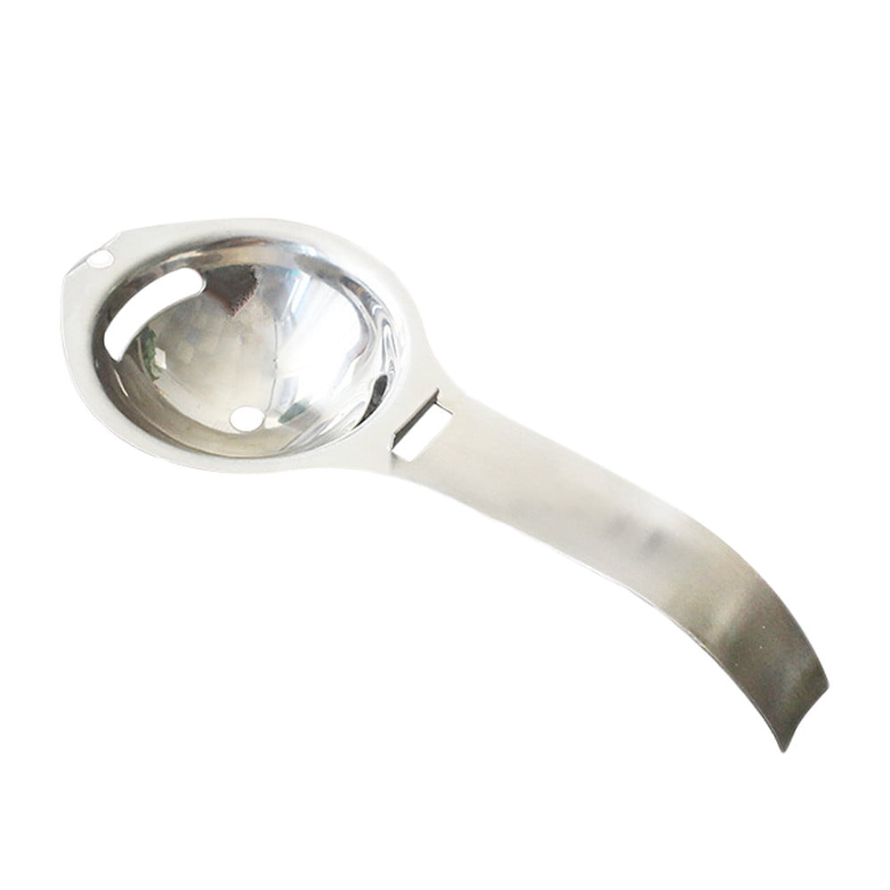 JWDX Bakeware Clearance! Kitchen Silver Egg Yolk Steel Tool Separator White Stainless Gadget Cooking Kitchen，Dining & Bar, Kitchen Fork Promotion Include 1X Egg White Separator Silver