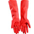 JWDX Oven Mitts Clearance! 2 Pairs Reusable Household Gloves Rubber Dishwashing Gloves Extra Thick Long Sleeves Kitchen Cleaning Working Painting Gardening Pet Care, Include Two Pairs of Gloves Red