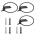 JWDX Rack Clearance! Flowerpot Holder Ring 4 Inch Wall Mounted Flower Pot Hangers Metal Stand Hanging Bracket Basket Hook, Include 1X Flower Pot Stand, 1X Screw, 1X Expansion Tube B