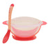 JWDX Tableware Clearance! Baby Children Training Feeding Dinner Bowl Spoon Tableware Set with Suction Cup, Stainless Steel Bowl Promotion Include 1Pc Bowl, 1Pc Soup Spoon Pink