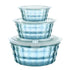 JWDX Food Storage Clearance! Fruit Box Fruit Containers with Tureen Bowl Clear Plastic Container Plastic Container Sealed Container Cereal Oatmeal Food Box 3Pc Clearance Sale Blue