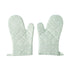 JWDX Oven Mitts Clearance! Premium Silicone Slip Oven Set Soft Flexible Oven Gloves Heat Kitchen Cooking Mitts Hands From Hot Surfaces Cookie Sheets Pair Set of 2, Include 1 Pair of Gloves Green