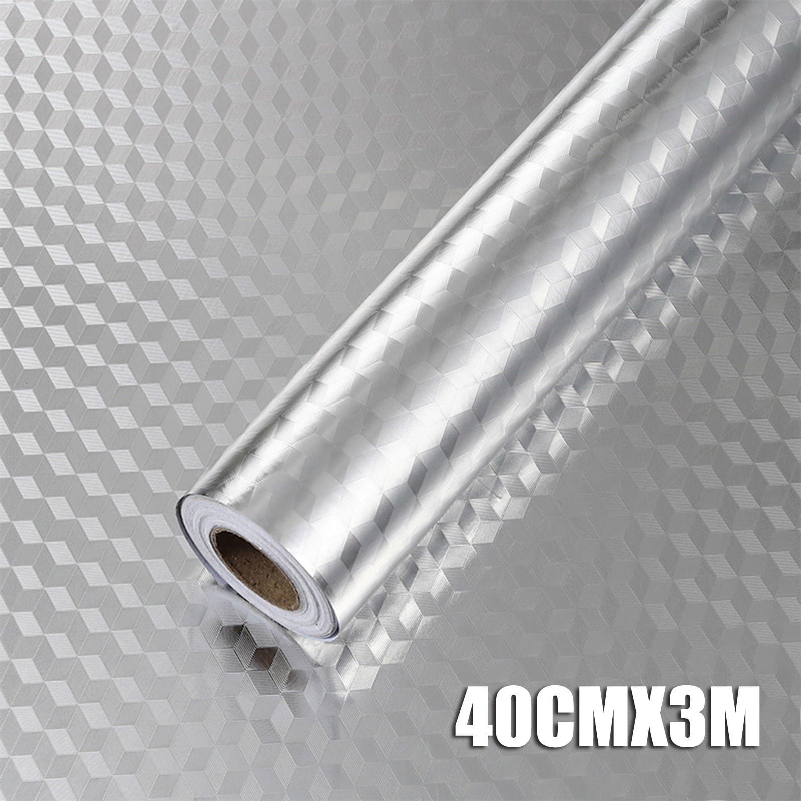 JWDX Kitchen Cleaning Supplies Clearance! Kitchen Backsplash Wallpaper Peel and Stick Aluminum Foil Contact Paper Self, Kitchen Cleaning Appliances Promotion Include 1 Roll of Tin Foil Silver