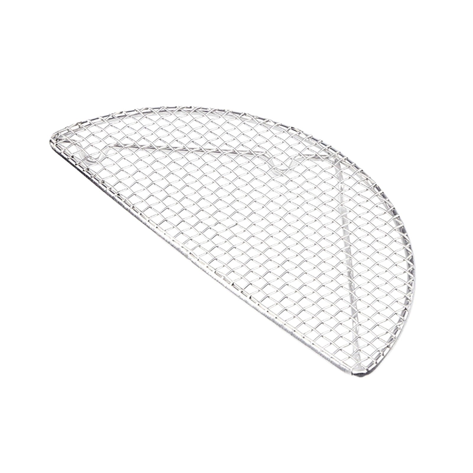 JWDX Barbecue Grill Clearance! Outdoor Home Cooking Stainless Steel Barbecue Rectangular Semicircular Multi Shape Multi Size Storage Barbecue Net, Tempura Fried Food Net Rack Japanese Cuisine S6-B