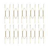 JWDX Hooks Clearance! Dish Display Plate Hangers 10 Pack Stainless Steel Decorative Wire Plate Hanger Holders in Spring Hook Holder Hanging Wire for Decorative Plates and Art Gold