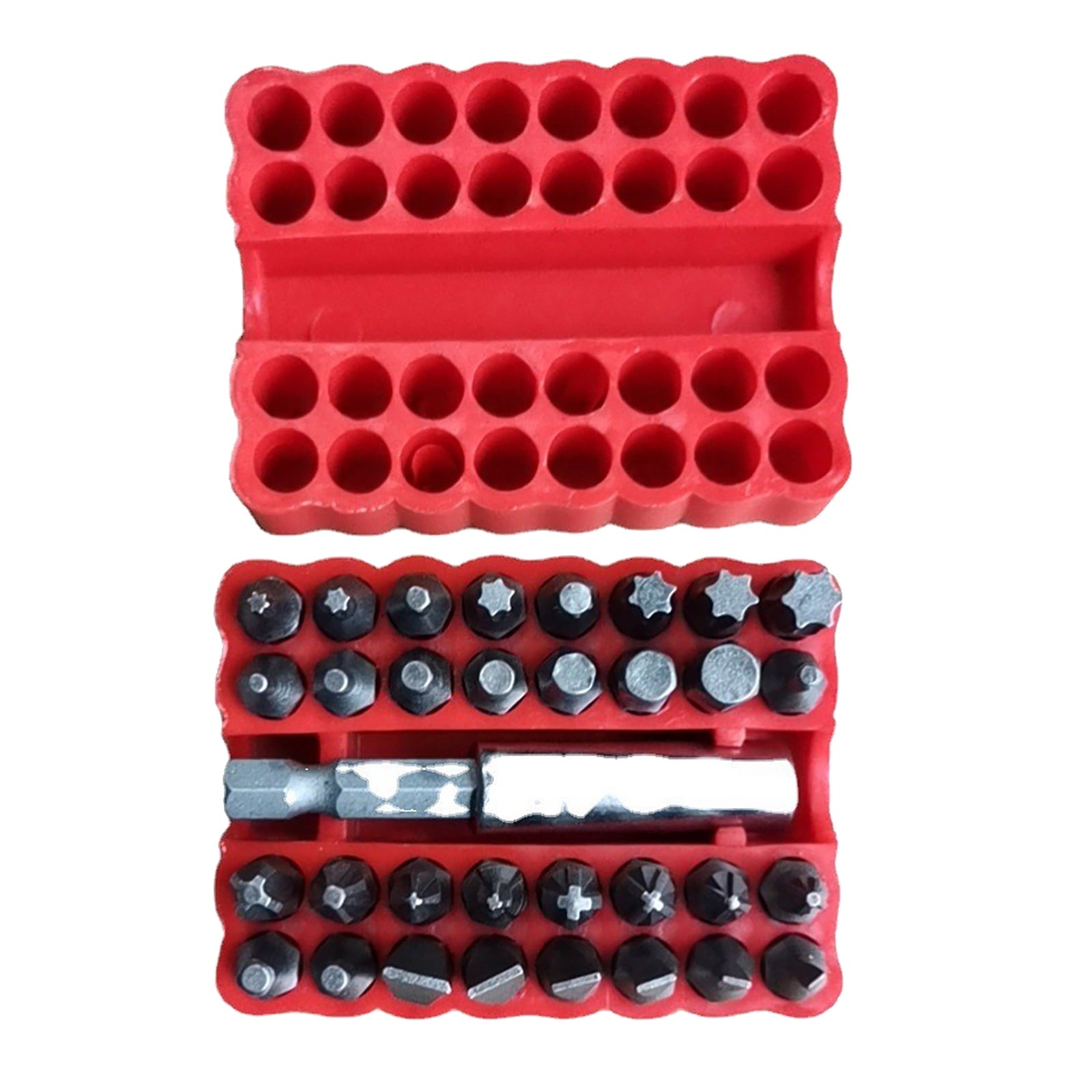Clearance! JWDX Drill, Drill Bit Promotion, Electric Screwdriver Combination Suit Hexagonal Slotted Opening Various Styles Multi Size Screwdriver 33 Pieces Set A