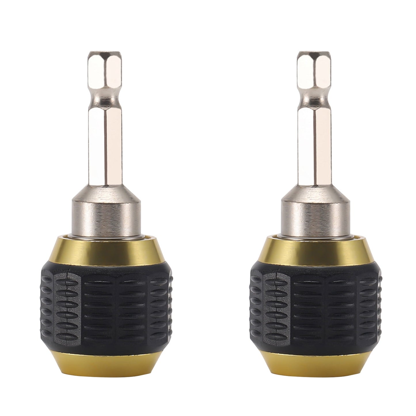 JWDX Electrical Tools Clearance! 2Pcs Quick Connect Drill Chuck Tools, Drill 1/4 Coupling Shank Quick Drill Chuck Holder Drill Bit 60Mm Bit Tool Hex Tools and Home Improvement Black