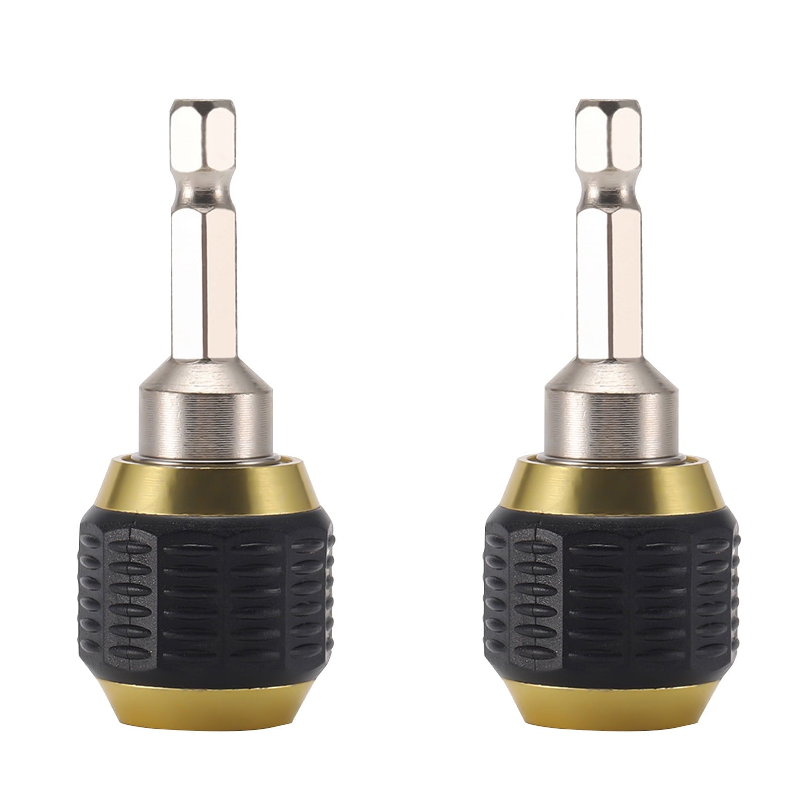 JWDX Electrical Tools Clearance! 2Pcs Quick Connect Drill Chuck Tools, Drill 1/4 Coupling Shank Quick Drill Chuck Holder Drill Bit 60Mm Bit Tool Hex Tools and Home Improvement Black