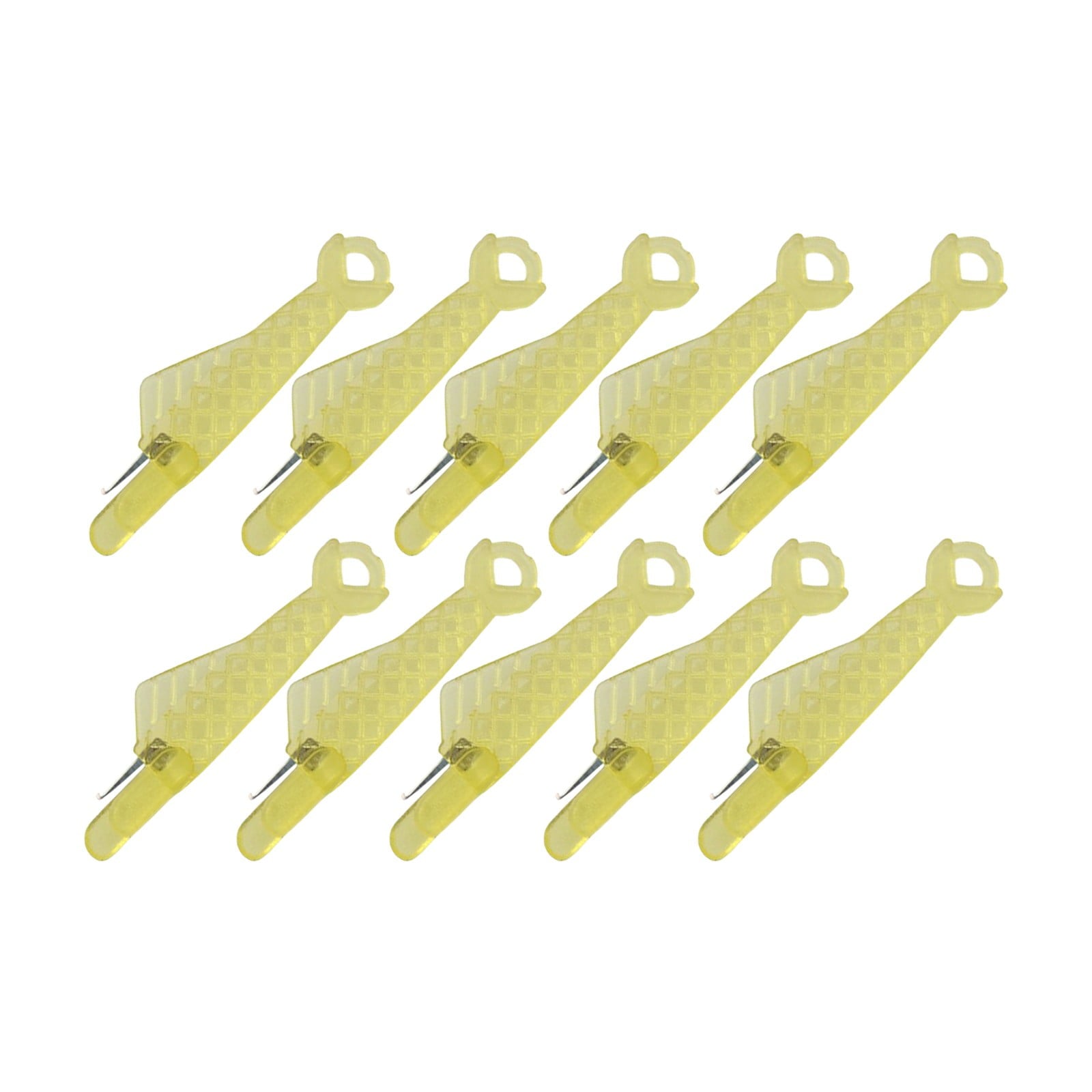 JWDX Needle and Thread Kit! Fish Mouth Sewing Machine Needle Threader 2024 New Automatic Sewing Needle Threader Simple Needle Threader Upgrade Quick Sewing Machine Loop Easy Selfthread Needle Yellow