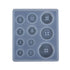 JWDX Diy Silicone Mould Clearance! Diy Silicone Mold Resin Button, Diy Resin Silicone Button Resin Pendant Handmade Button with Hole Diy Home Diy, include 1X Silicone Mold White