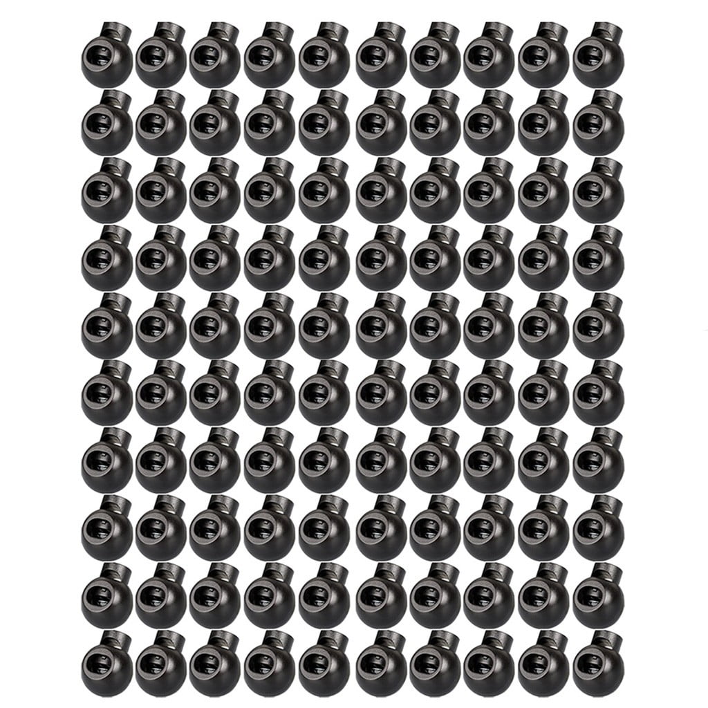 JWDX Office and Craft and Stationery Clearance! 100Pcs Spring Buckle, Clip Luggage Locks End Stopper Cord Round Lanyard 100Pcs Sliding Rope Shape Artscrafts and Sewing, include 100Pcs Spring Buckle Black