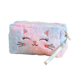 Clearance Back to School Supplies! JWDX Colorful Fluffy Cat Pvc Cosmetic Bag C, for Dormitories, Apartments, Shared Spaces and Study Areas (Include: 1X Package) Clearance Sale C