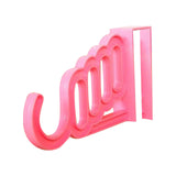 Clearance School Supplies! JWDX Hook Up, Basics Over the Door Organizer 5 Hook Rack for Coats Hats Robes Towels Bedroom Closet and Bathroom Home Wall Hanging Hook Rack Over Door Hat Clothes Holder Pink