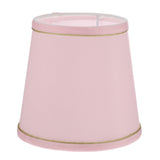 Ortofally Drum Lamp Shade Linen Fabric Lamp Cover Chandelier Lamp Shades for Chandeliers Lights Table Floor Wall Lamps Replacement 17.00X16.00X4.00CM Pink