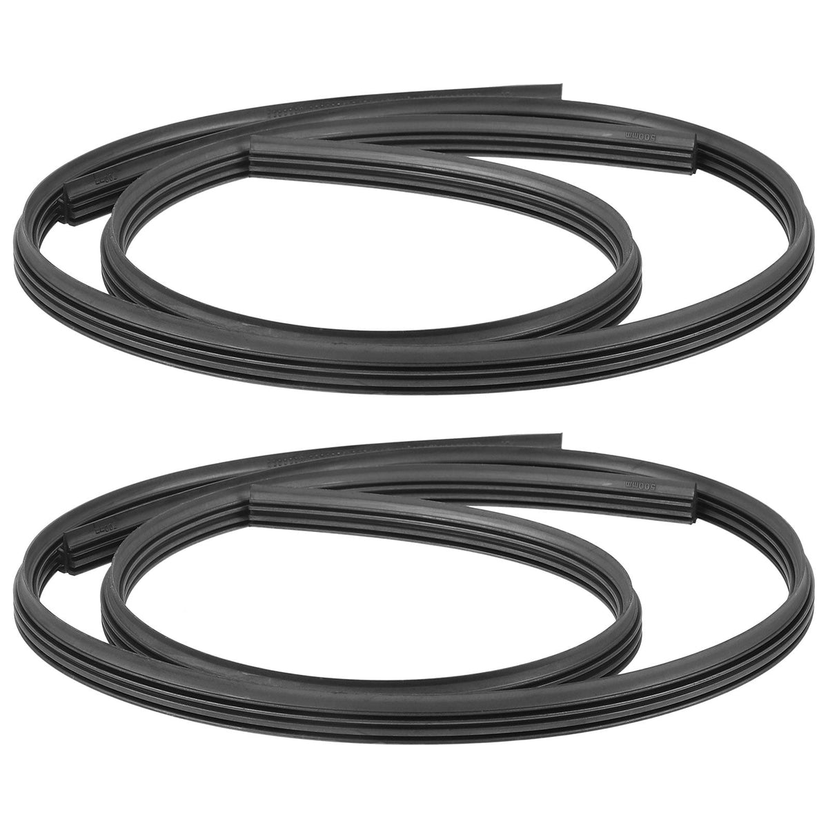 Ortofally 4pcs Wiper Replacement Blades Refills Windshield Wiper Blades Refills Wiper Rubber Strips 3.00X3.00X0.70CM Black