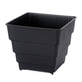 SWETRACE Planter Resin Black For Family 1Pc 4.7X4.4In 12X11.1CM Black