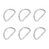SWETRACE Handbag Hardware Small D Rings Multipurpose Metal for DIY Crafts Silver 20PCS Size 1 Silver