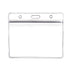 Ortofally 10pcs Transparent Waterproof Business ID Badge Holder for Office School (Horizontal Pattern) 10pcs Transparent