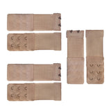 SWETRACE Bra Extension Buckle Polyester 6Pcs 3In Size 3 Beige