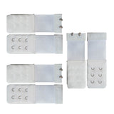 SWETRACE Bra Extension Buckle Polyester 6Pcs 3In Size 4 White