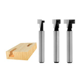 SWETRACE Router Bits Set Router Bit Silver 3Set Woodworking Tool Size 4 Silver