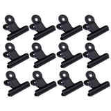 SWETRACE Coating Note Clips Rectangular Document Holding 15Pcs 2In 5*4.7cm Black