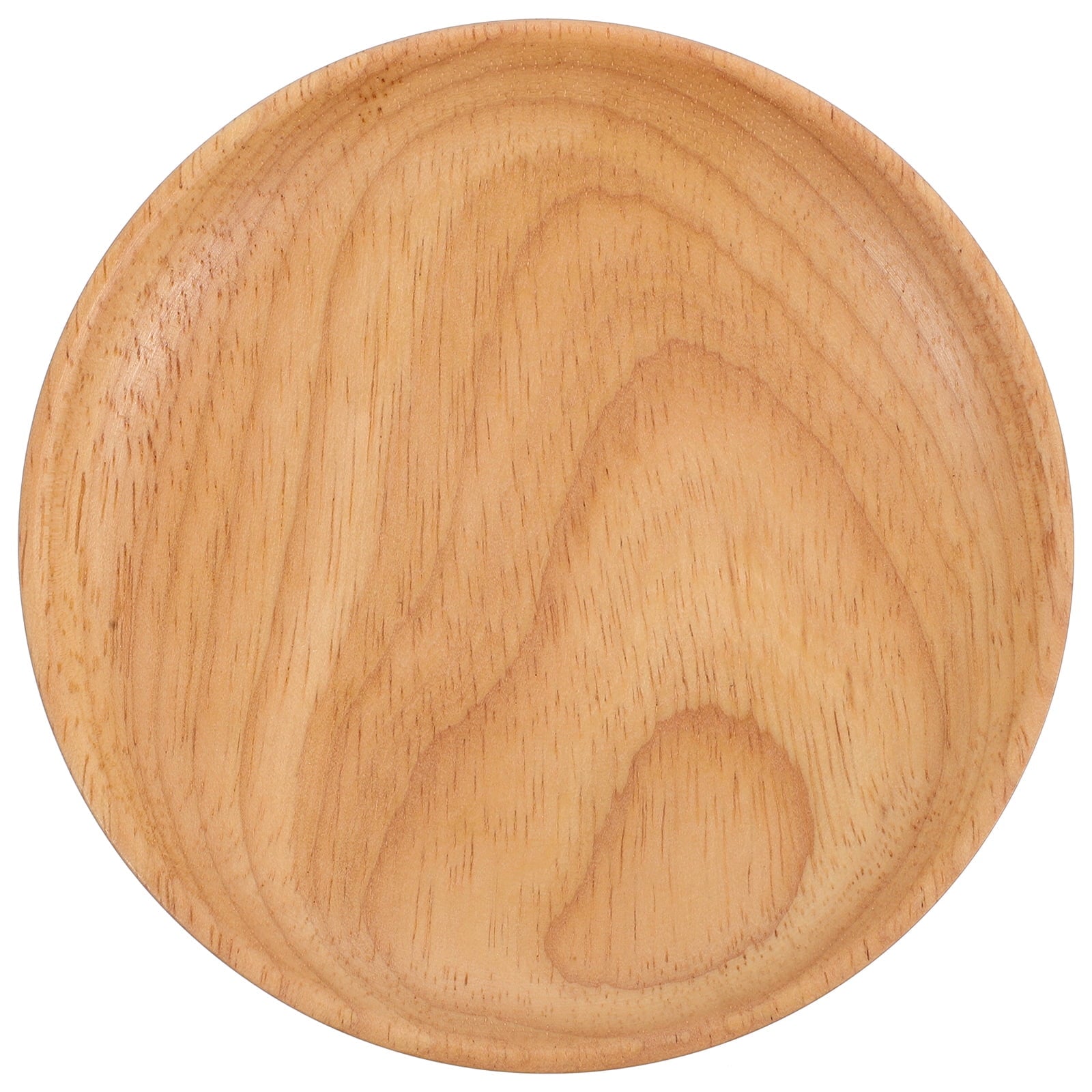 SWETRACE Flat Wooden Dinner Plate Beige For Wedding 1Pcs 4.9In 12.50X12.50X2.00CM Beige