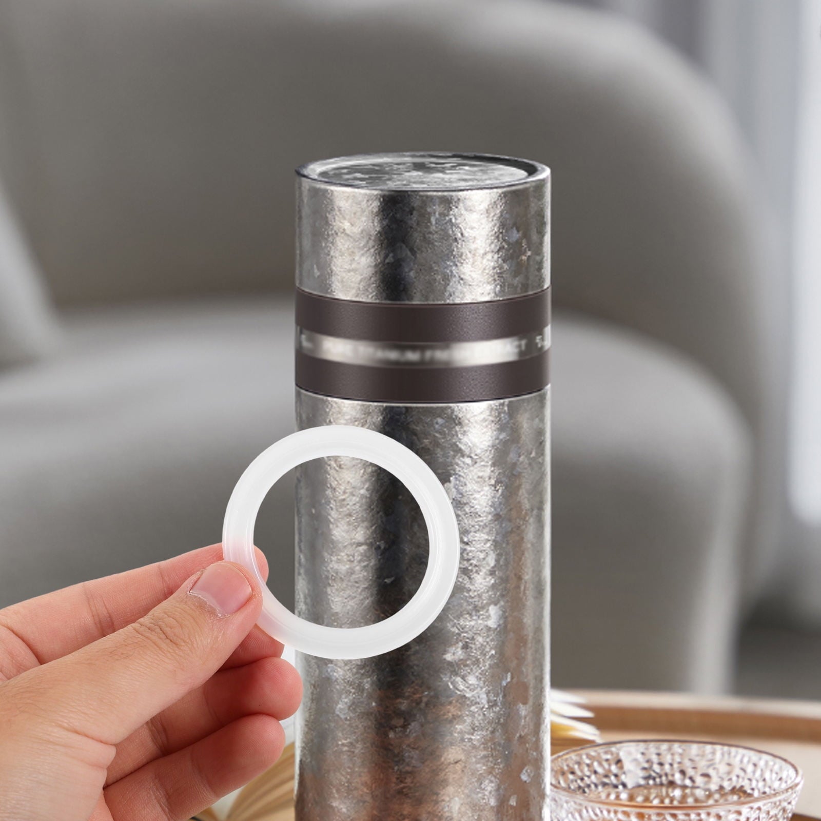 SWETRACE Seal Ring Silicone 4Pcs 2.4X1.8X0.1In