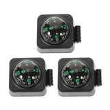 SWETRACE Motorcycle Compass Round Multi ABS 3Pcs Simple Design Adjustable Direction