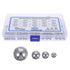 SWETRACE Bearing Steel Ball Assortment 580Pcs Round Easy Installation Mechanical Components 1X1X1CM Silver