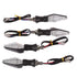 SWETRACE Rectangular Motorcycle Driving Lights Blue 4Pcs 4.1*1.1*0.9In For Vehicle Use Black