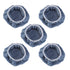 Ortofally 5 PCS Car Polishing Waxing Coral Fleece Bonnets Pads - 9-10 inch (Grey) Grey
