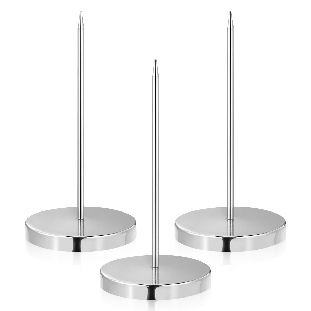 SWETRACE Restaurant Bill Holder Metal 3Pcs 5.5x2.8x0.3Inch Busy Environments Silver