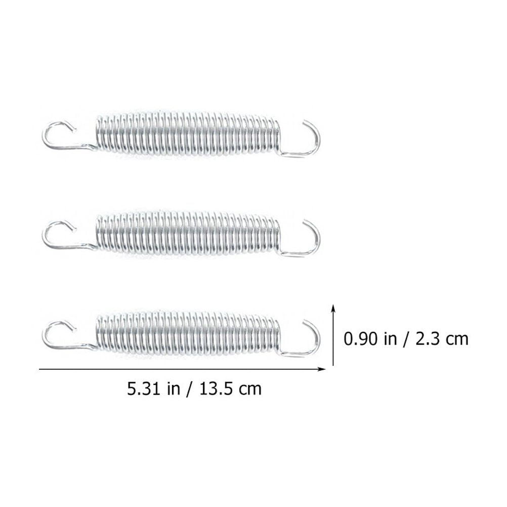 Worgeous 10 Pcs Trampoline Spring Parts Trampolines Rebounder Fitness Silver