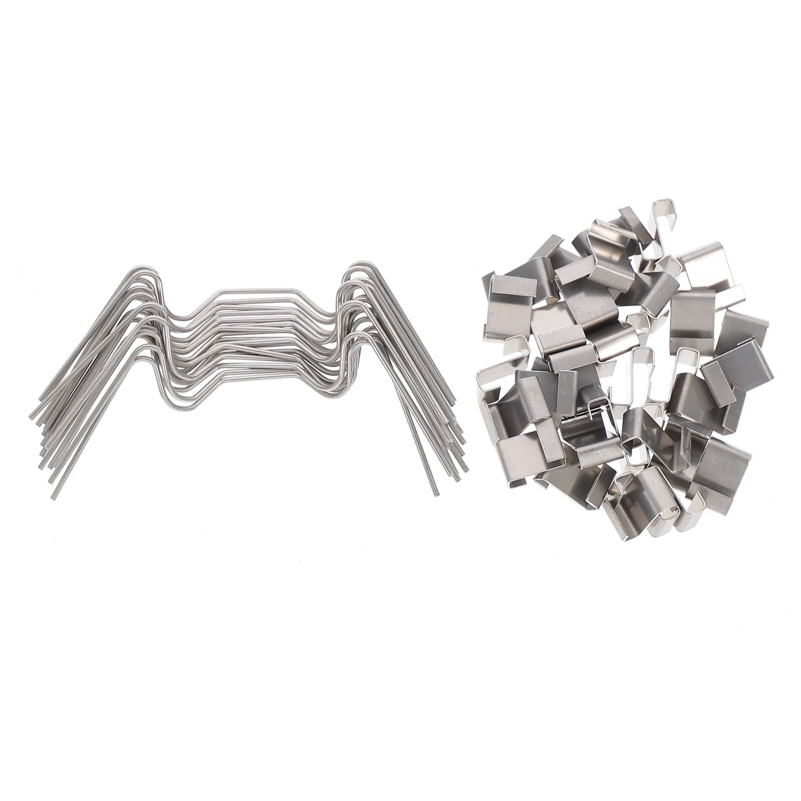 Ortofally 100pcs Greenhouse Glazing Z Overlap Clip Glazing Z Overlap Clip Glass Pane Clip 7.50X3.50X0.20CM Silver