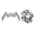 Ortofally 100pcs Greenhouse Glazing Z Overlap Clip Glazing Z Overlap Clip Glass Pane Clip 7.50X3.50X0.20CM Silver
