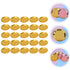 Worgeous 25 Pcs Disposable Paper Tray Birthday Plates Dinner Cute Tableware Cake Golden