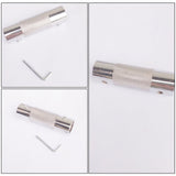 Worgeous Dumbbell Connector for Dumbbells Connecting Bar Work Silver